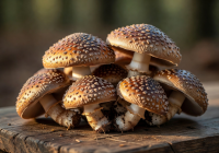 Chestnut mushrooms with warm brown speckled caps